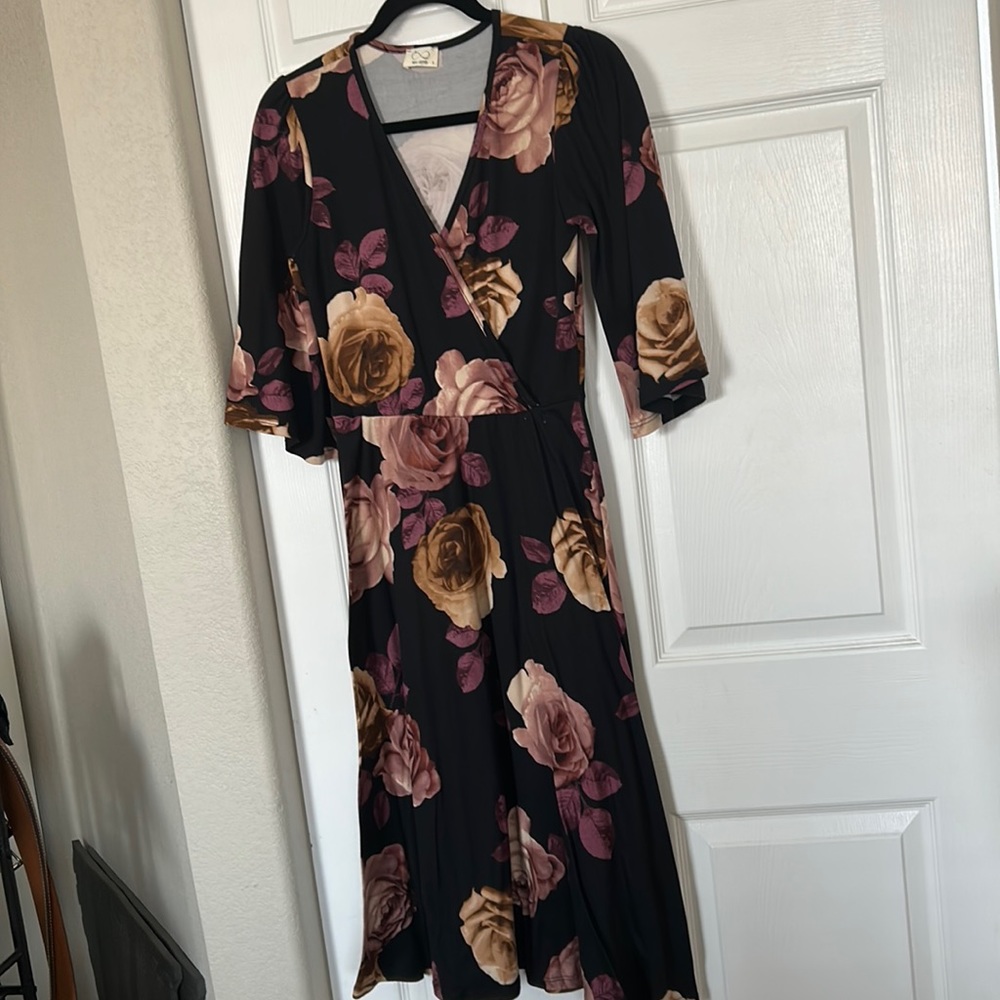 Cute black floral dress